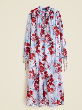 J. Crew Tunic Dress in Cotton Voile Floral Print